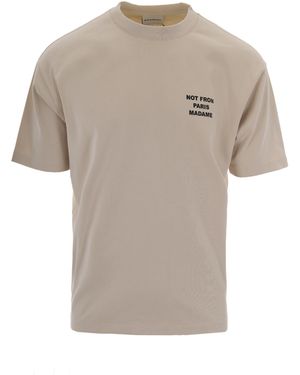 Drole de Monsieur T-Shirt Slogan Mastic - White