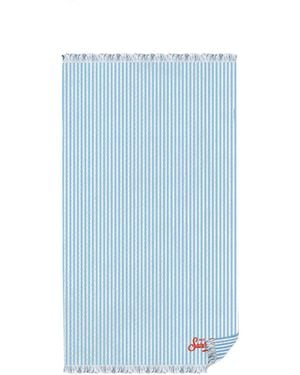 MC2 Saint Barth Telo Mare Foutas Micro Stripes Light - Blue