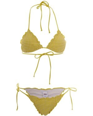MC2 Saint Barth Bikini Sagitami Vichy Giallo - Metallic