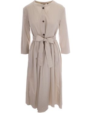 Max Mara Abito Girocollo Ghiaccio - Natural