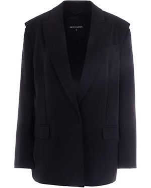 Patrizia Pepe Stylish Mini Jacket For Ss26 - Blue