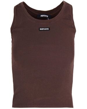 ROTATE BIRGER CHRISTENSEN Tank Top Basic - Brown