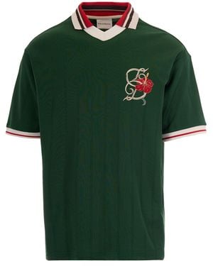 Drole de Monsieur Polo Hibiscus Dark - Green