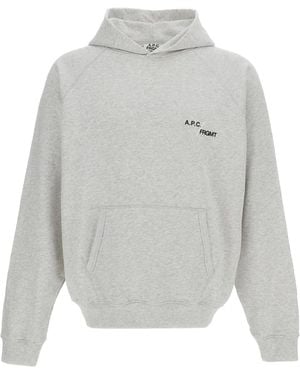 A.P.C. Felpa Hoodie Duck Heathered - Grey