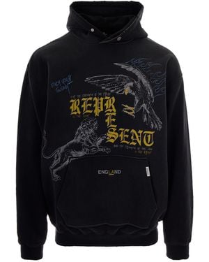 Represent Felpa Enemy Washed - Blue