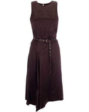 Liu Jo Abito Con Cintura Chocolate - Purple
