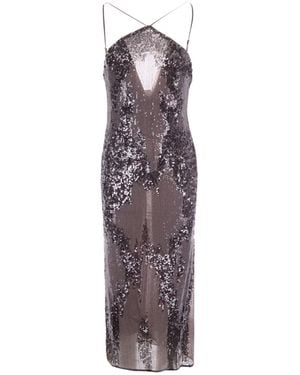 Patrizia Pepe Mini Sequin Dress For - Purple