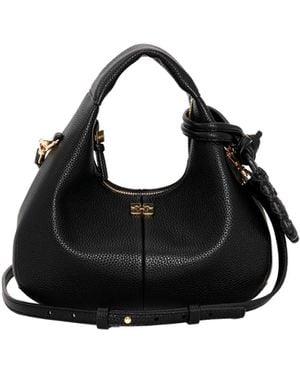Ganni Borsa A Mano Mini Hobo - Black