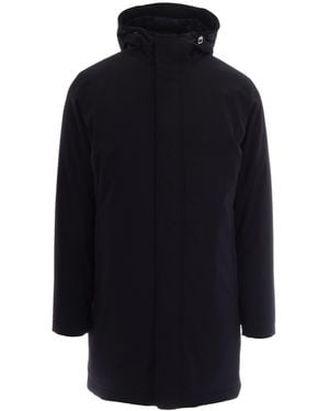 Herno Parka Con Cappuccio Blu - Blue