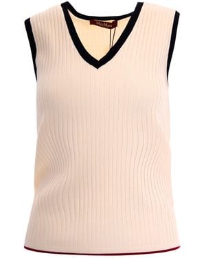 Max Mara Sleeveless Viscose Top - Pink