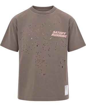Satisfy T-Shirt Mothtech' Sun Bleached Rain Drum Wa - Grey