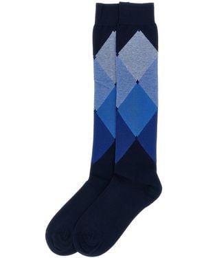 Ballantyne Calze Lunghe Fantasia Blu Diamond - Blue