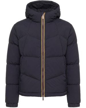 K-Way Piumino Quill Fancy Nylon Greyish - Blue