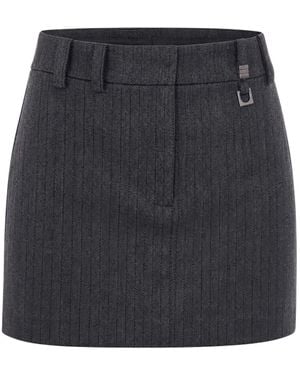 Patrizia Pepe Fitted Mini Skirt - Black