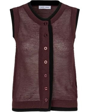 Samsøe & Samsøe Gilet Vest Fudge - Purple