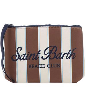 MC2 Saint Barth Pochette Aline Beach Stripes - White