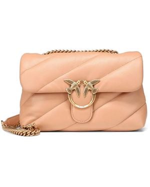 Pinko Borsa A Tracolla Media Love Bag Puff Rosa Toast/Antique - Natural