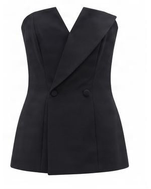 P.A.R.O.S.H. Top Gilet Nero - Black