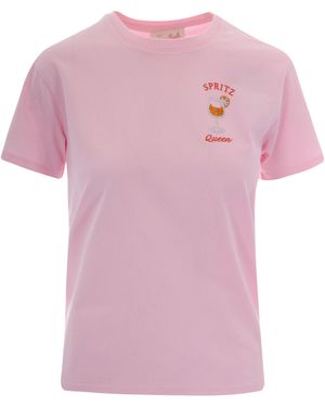 MC2 Saint Barth T-Shirt Emilie Spritz Queen - Pink