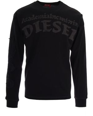 DIESEL Off Norm Cotton T-Shirt - Black