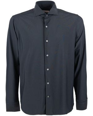 Ghirardelli Classic Stretch Shirt - Blue