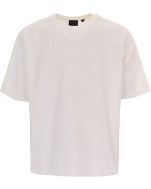 Daily Paper T-Shirt Raglan Stacked Dias - White