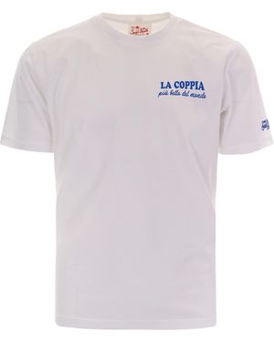 MC2 Saint Barth T-Shirt Portland La Coppia Più Bella Del Mondo - White
