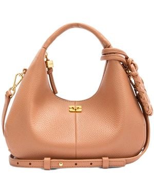 Ganni Borsa A Mano Mini Hobo Tawny Birch - Pink