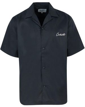 Carhartt Camicia S/S Delray - Blu