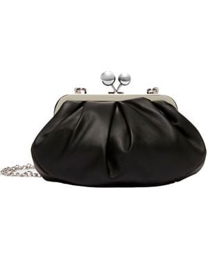 Weekend by Maxmara Shoulder Bag Pasticcino Sheepskin - Black