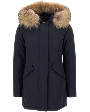 Woolrich Parka Arctic Con Pelliccia Removibile Blu - Blue