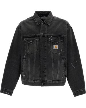Carhartt Giubbino Helston Destroy Wash - Black