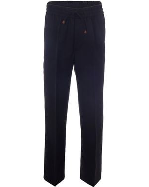 Drole de Monsieur Pantalone Droit Laine - Blue