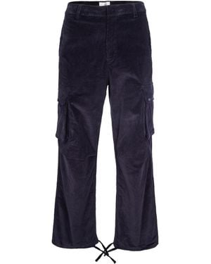 Arte' Pantalone Corduroy Cargo Blu