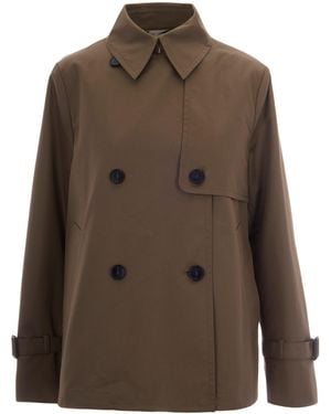 Weekend by Maxmara Trench Crop Fango - Brown
