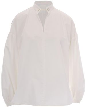 Max Mara Blusa Raso Avorio - White