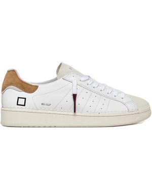 Date Trainer Base Calf Cuoio - White