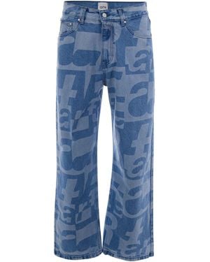 Arte' Jeans Allover Raw Denim - Blue