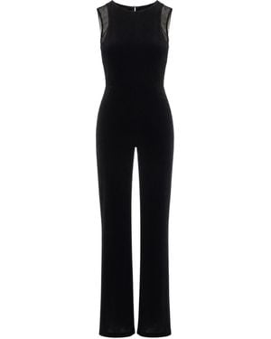 Patrizia Pepe Tuta Mix Fabric Nera - Black