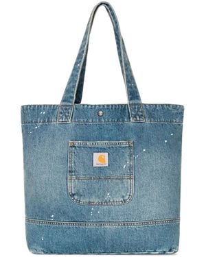 Carhartt Borsa Tote Destroy Wash - Blue