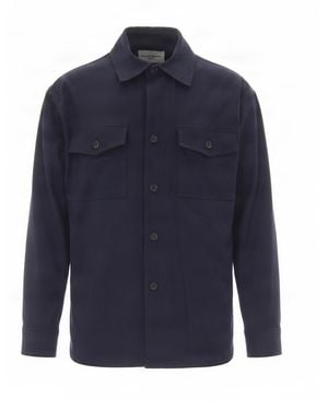 Paolo Pecora Overshirt Tinta Unita Blu - Blue
