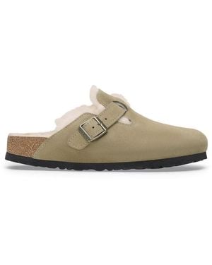 Birkenstock Ciabatta Boston Shearling - Grigio