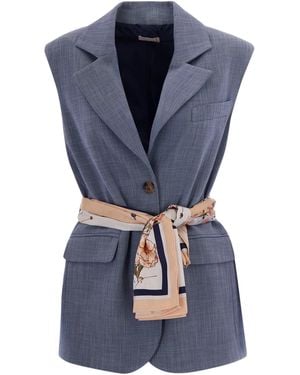 Liu Jo Stylish Effect Denim Jacket For - Blue