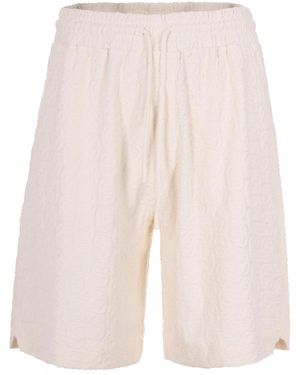 Drole de Monsieur Bermuda Monogramme Off - White