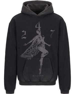 REPRESENT 247 Felpa 247 Angel Hood Vintage - Blue