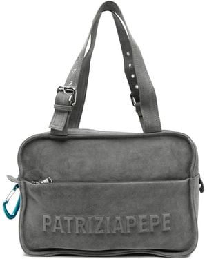 Patrizia Pepe Borsa Imperfection Suede Bluish - Grey