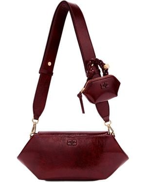Ganni Borsa Bou Bag Burgundy - Rosso