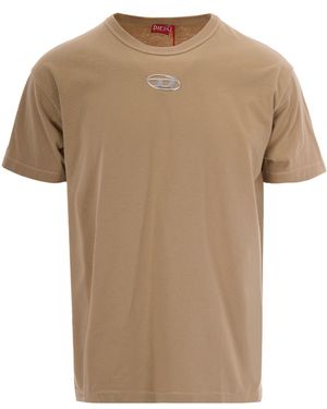 DIESEL T-Shirt T-Norm-Iod - Natural