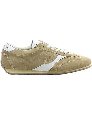 Philippe Model Suede Trainers With Smooth Leather Accents - Multicolour