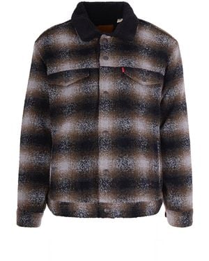 Levi's Giubbino Trucker James Plaid Paloma - Nero